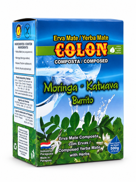 Yerba Mate Colon Moringa Katuava Burrito 0,5 kg