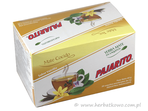 Yerba Mate Pajarito wanilia w saszetkach 20 x 3g